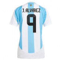 Maglia Calcio Argentina Julian Alvarez #9 Prima Divisa Donna Copa America 2024 Manica Corta